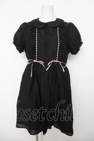 画像: Ank Rouge / レースリボンドーリーワンピース M 黒 Y-26-04-07-054-CA-OP-SZ-ZY