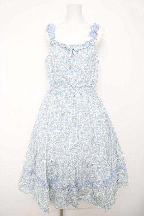 画像1: axes femme / フリル×コットンレースワンピース F 白 Y-26-04-07-055-AX-OP-SZ-ZY (1)