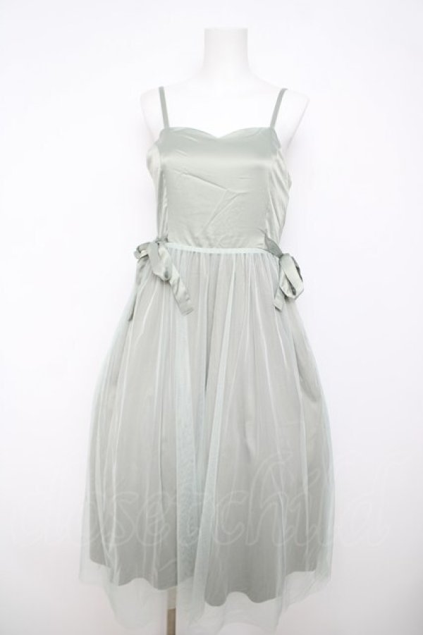 画像1: F i.n.t / サテンチュールキャミワンピース F ミント Y-26-04-07-057-CA-OP-SZ-ZY (1)