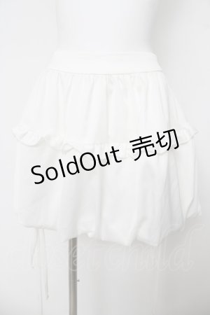 画像: axes femme POETIQUE / クラゲバルーンミニスカート M 白 Y-26-04-07-067-AX-SK-SZ-ZY