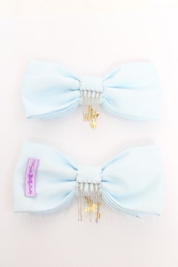 画像2: Angelic Pretty / オーガンジークロスコーム  サックス Y-26-04-07-011-AP-AC-SZ-ZY (2)