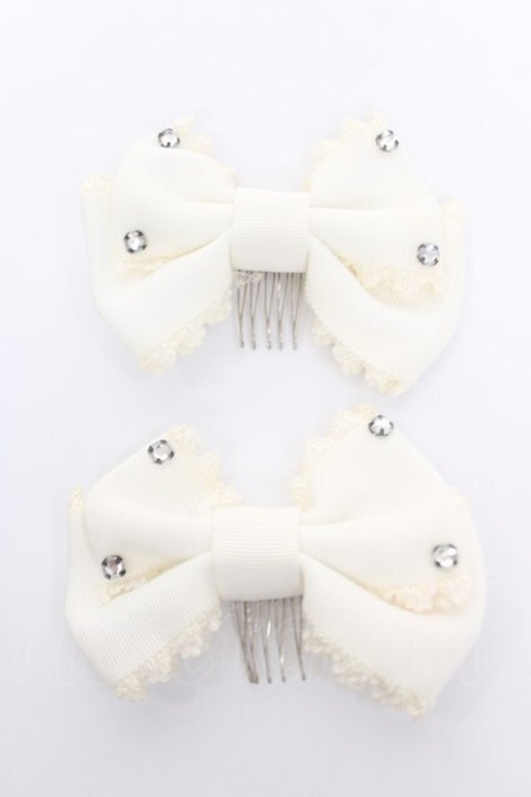 画像1: Angelic Pretty / きらきらビジューコーム  アイボリー Y-26-04-07-013-AP-AC-SZ-ZY (1)