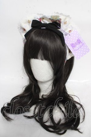 画像: Angelic Pretty / Rose Tea Gardenカチューシャ  ブラック Y-26-04-07-021-AP-AC-SZ-ZY