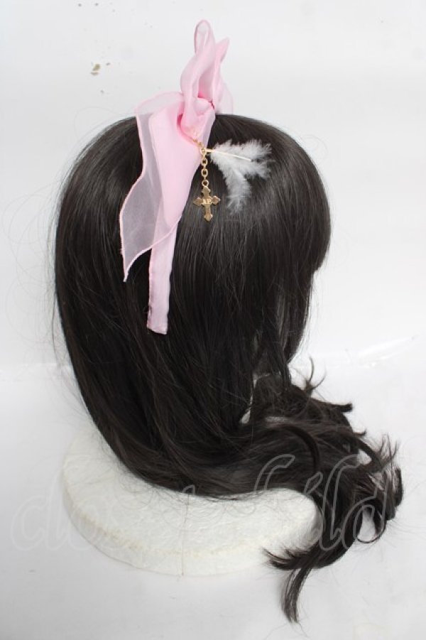 画像2: Angelic Pretty / 羽根チャームカチューシャ  ピンク Y-26-04-07-022-AP-AC-SZ-ZY (2)