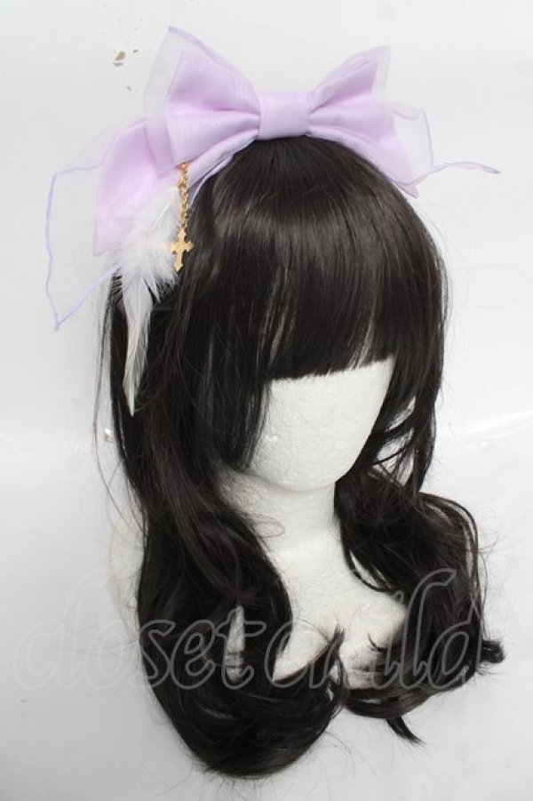 画像1: Angelic Pretty / 羽根チャームカチューシャ  ラベンダー Y-26-04-07-023-AP-AC-SZ-ZY (1)