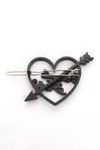 画像2: Angelic Pretty / Dolly Heartヘアピン  黒 Y-26-04-07-002-AP-AC-SZ-ZY (2)