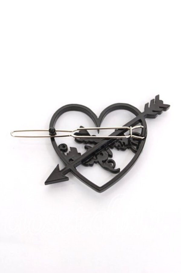 画像2: Angelic Pretty / Dolly Heartヘアピン  黒 Y-26-04-07-002-AP-AC-SZ-ZY (2)