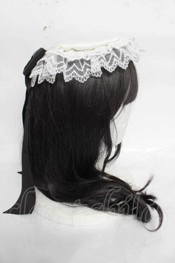 画像4: Angelic Pretty / Rose Tea Garden Cafeキャップ  黒 Y-26-04-07-024-AP-AC-SZ-ZY (4)