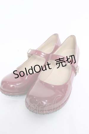 画像: F i.n.t / エナメルストラップパンプス L ボルドー Y-26-04-07-027-CA-SH-SZ-ZY