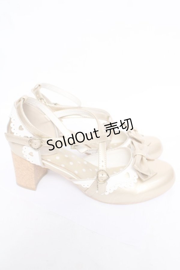 画像4: Angelic Pretty / Heartセパレートシューズ L ゴールド Y-26-04-07-028-AP-SH-SZ-ZY (4)