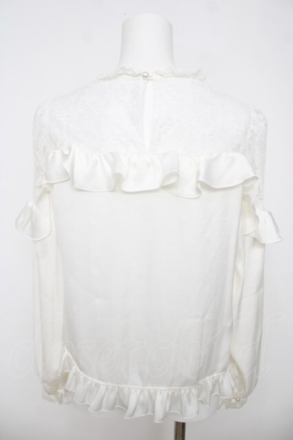 画像2: Angelic Pretty / Lacy Frillブラウス  白 Y-26-04-07-034-AP-BL-SZ-ZY (2)