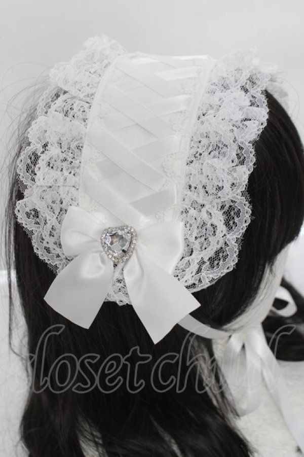 画像3: NOEMIE / キラキラハートビジューヘッドドレス  シロ Y-26-04-09-005-LO-AC-SZ-ZY (3)