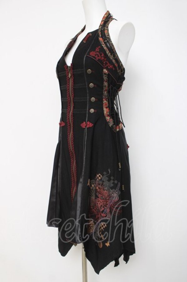 画像2: Ozz oneste / ホルターネックロングベスト  黒 Y-26-04-09-033-OO-TO-SZ-ZY (2)