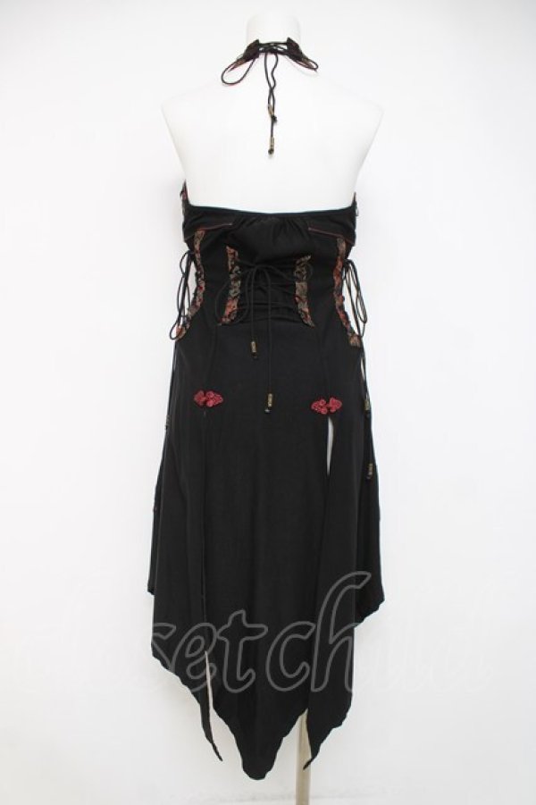 画像3: Ozz oneste / ホルターネックロングベスト  黒 Y-26-04-09-033-OO-TO-SZ-ZY (3)