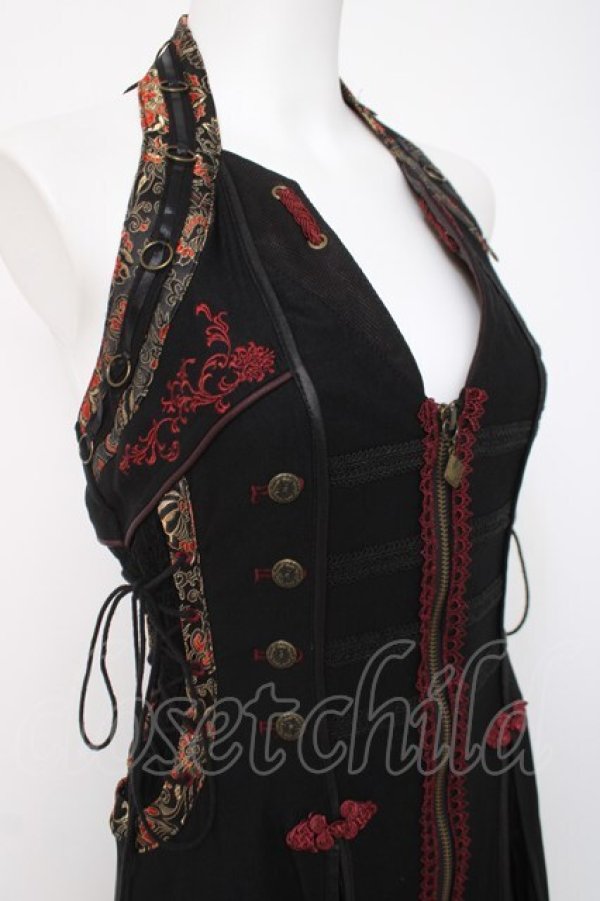 画像5: Ozz oneste / ホルターネックロングベスト  黒 Y-26-04-09-033-OO-TO-SZ-ZY (5)