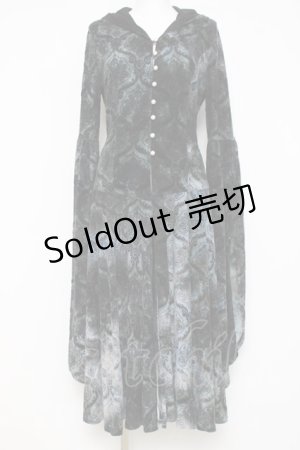 画像: Ozz oneste / フロッキーフロントボタンワンピース  グリーンｘ黒 Y-26-04-09-034-OO-OP-AS-ZY