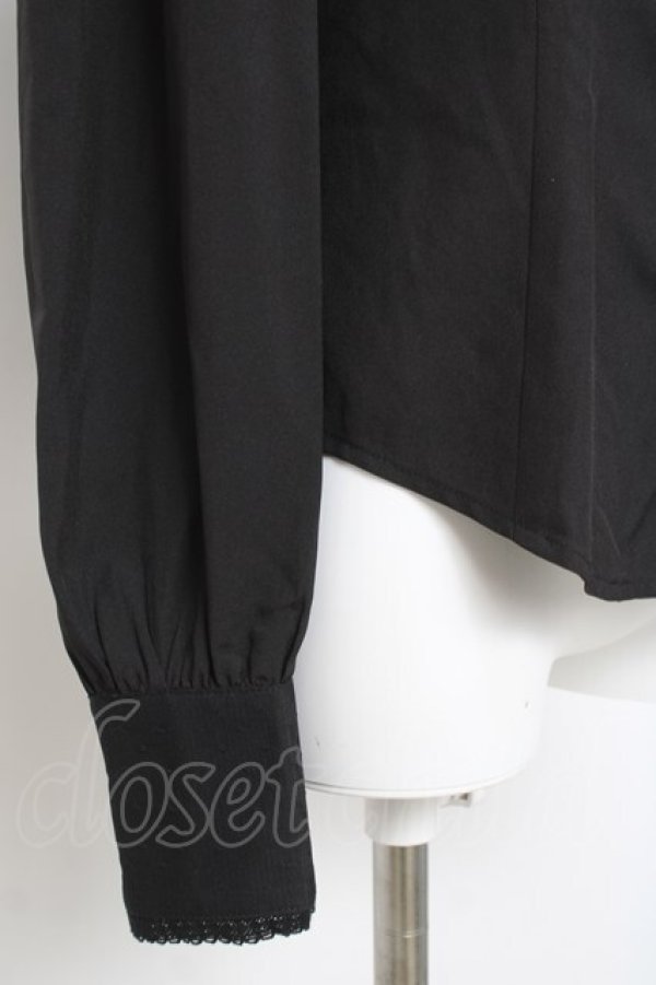 画像3: Hoshibako Works / ジャスミン刺繍フリルブラウス  黒 Y-26-04-09-036-LO-BL-SZ-ZY (3)