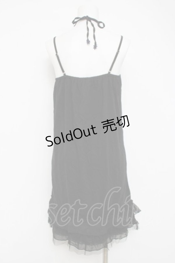 画像2: axes femme / ストラップ付きインナーワンピース  黒 Y-26-04-09-037-AX-OP-SZ-ZY (2)