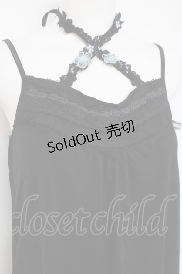 画像3: axes femme / ストラップ付きインナーワンピース  黒 Y-26-04-09-037-AX-OP-SZ-ZY (3)