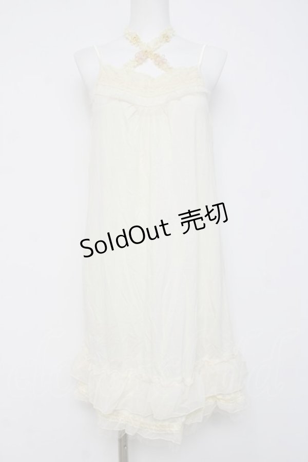 画像1: axes femme / ストラップ付きインナーワンピース  生成り Y-26-04-09-038-AX-OP-SZ-ZY (1)