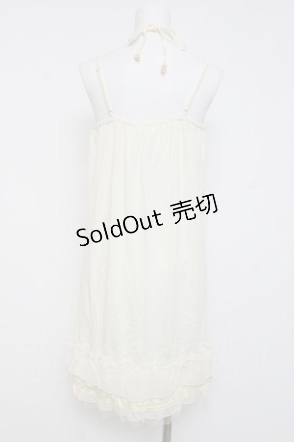 画像2: axes femme / ストラップ付きインナーワンピース  生成り Y-26-04-09-038-AX-OP-SZ-ZY (2)