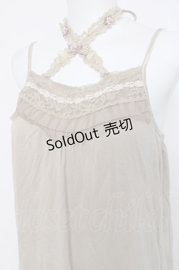 画像3: axes femme / ストラップ付きインナーワンピース  ベージュ Y-26-04-09-039-AX-OP-SZ-ZY (3)