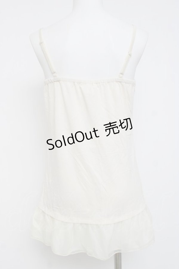 画像2: axes femme / フラワーレースキャミソール  生成り Y-26-04-09-043-AX-TO-SZ-ZY (2)