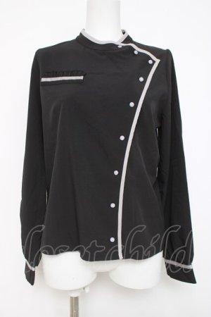 画像: axes femme POETIQUE / メディカルデザインブラウス  黒 Y-26-04-09-046-AX-BL-AS-ZY