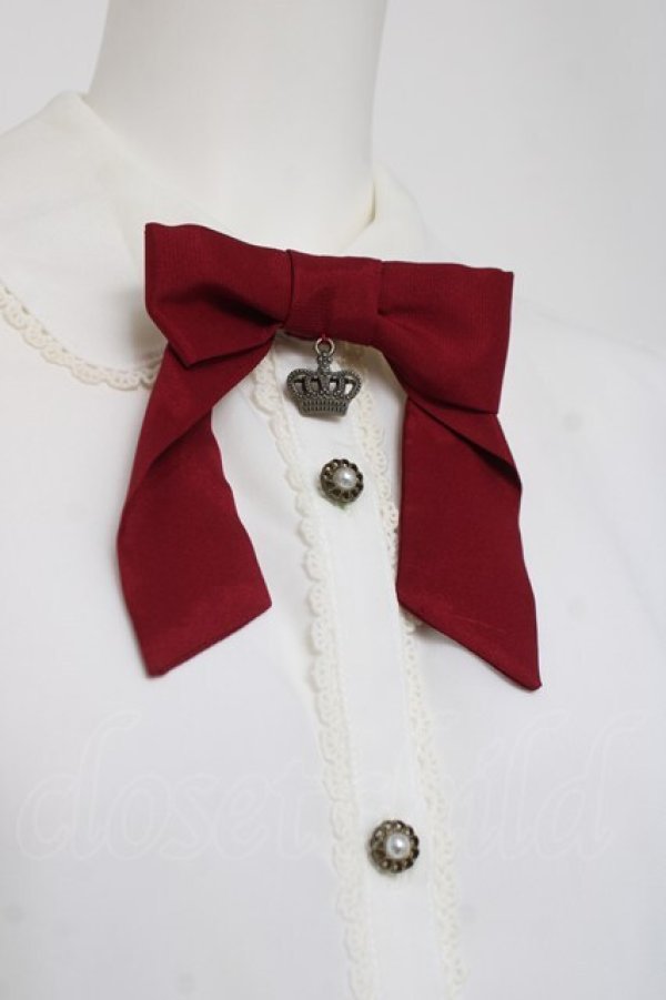 画像3: axes femme kawaii / レース配色ブラウス  シロ Y-26-04-09-052-AX-BL-SZ-ZY (3)