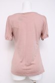 画像2: axes femme / レース配色Tシャツ  ピンク Y-26-04-09-055-AX-TO-AS-ZY (2)