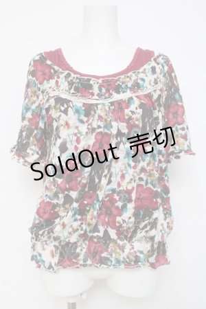 画像: axes femme / レイヤードカットソー  白ｘピンク Y-26-04-09-057-AX-TO-AS-ZY