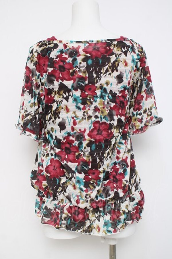 画像2: axes femme / レイヤードカットソー  白ｘピンク Y-26-04-09-057-AX-TO-AS-ZY (2)