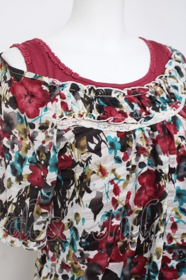 画像3: axes femme / レイヤードカットソー  白ｘピンク Y-26-04-09-057-AX-TO-AS-ZY (3)