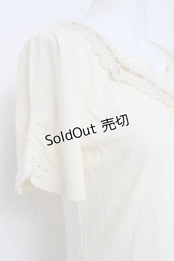 画像3: axes femme / 袖モチーフ付きインナープルオーバー  オフ Y-26-04-09-058-AX-TO-AS-ZY (3)