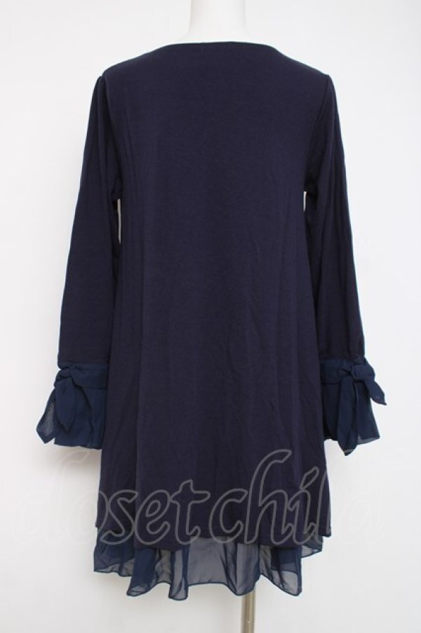 画像2: axes femme / 星座グラデ柄カットチュニック  紺 Y-26-04-09-061-AX-OP-AS-ZY (2)