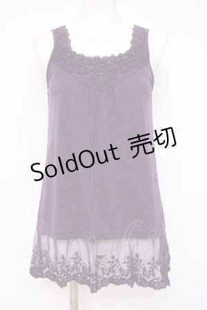 画像: axes femme / レースデザインタンク   Y-26-04-09-066-AX-TO-AS-ZY