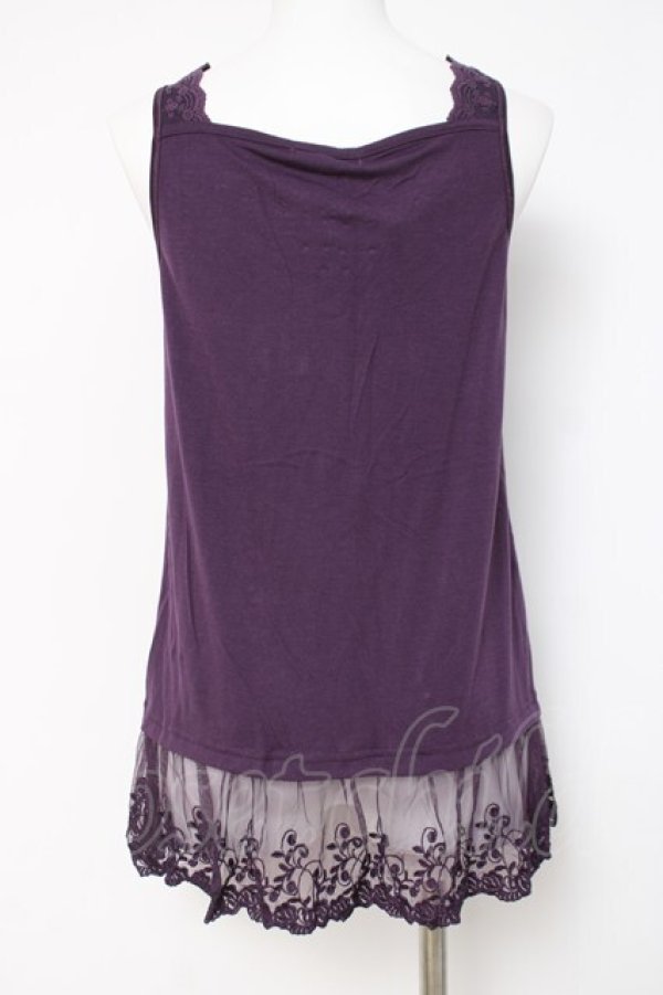 画像2: axes femme / レースデザインタンク   Y-26-04-09-066-AX-TO-AS-ZY (2)