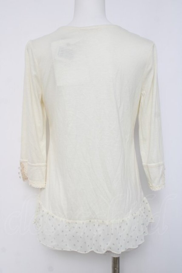 画像2: axes femme / レースデザインカットソー   Y-26-04-09-071-AX-TO-AS-ZY (2)