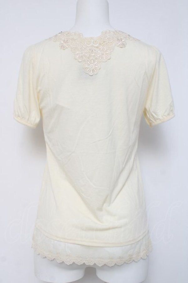 画像2: axes femme / レースデザインカットソー   Y-26-04-09-072-AX-TO-AS-ZY (2)