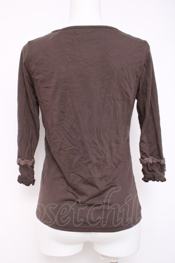 画像2: axes femme / コットンレースインナープルオーバー  ブラウン Y-26-04-09-074-AX-TO-SZ-ZY (2)