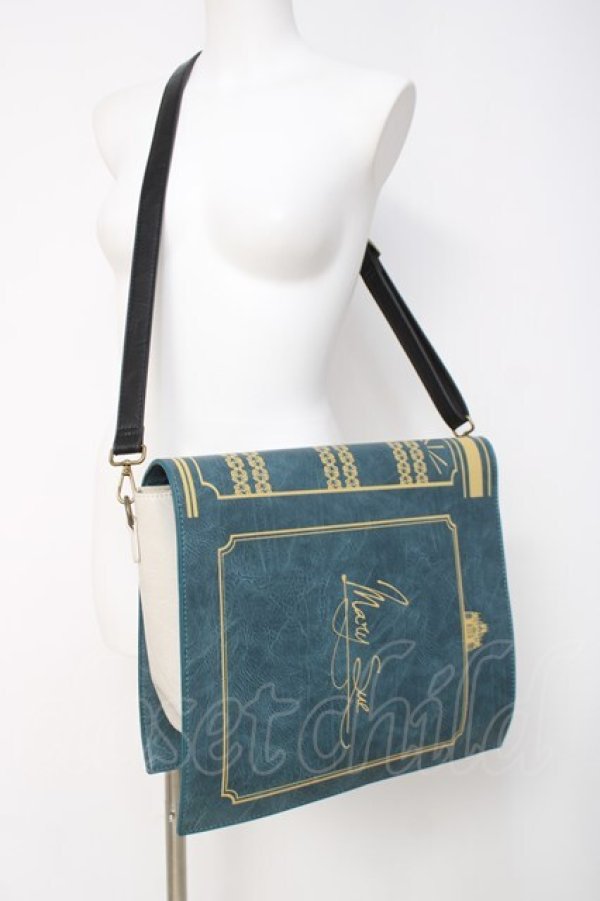 画像1: IRO+IRO / 魔法學堂　魔導書風ショルダーバッグ  ブルー Y-26-04-09-008-LO-BG-AS-ZY (1)