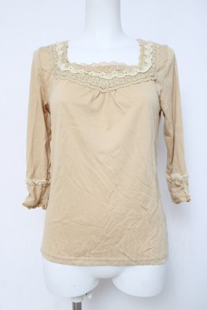 画像: axes femme / コットンレースインナープルオーバー  イエロー Y-26-04-09-076-AX-TO-SZ-ZY