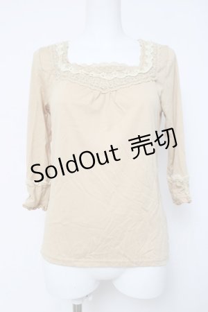 画像: axes femme / コットンレースインナープルオーバー  イエロー Y-26-04-09-076-AX-TO-SZ-ZY