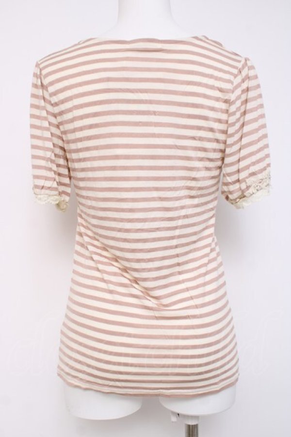 画像2: axes femme / レースデザインカットソー   Y-26-04-09-078-AX-TO-AS-ZY (2)