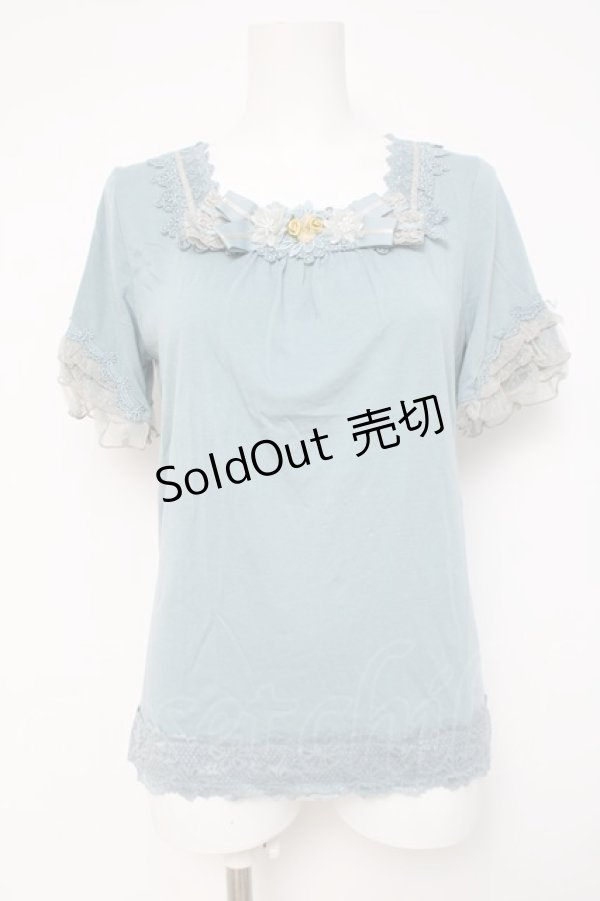 画像1: axes femme / レースデザインカットソー   Y-26-04-09-079-AX-TO-AS-ZY (1)