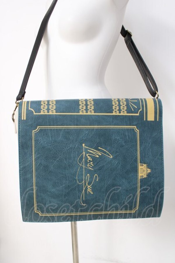 画像2: IRO+IRO / 魔法學堂　魔導書風ショルダーバッグ  ブルー Y-26-04-09-008-LO-BG-AS-ZY (2)