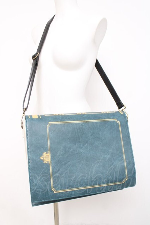 画像3: IRO+IRO / 魔法學堂　魔導書風ショルダーバッグ  ブルー Y-26-04-09-008-LO-BG-AS-ZY (3)