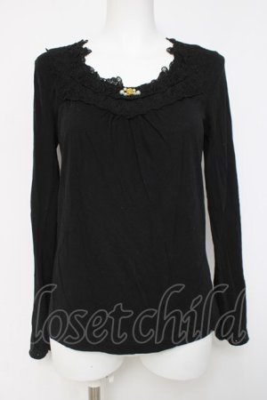 画像: axes femme / 袖口2WAYインナーPO  黒 Y-26-04-09-086-AX-TO-SZ-ZY