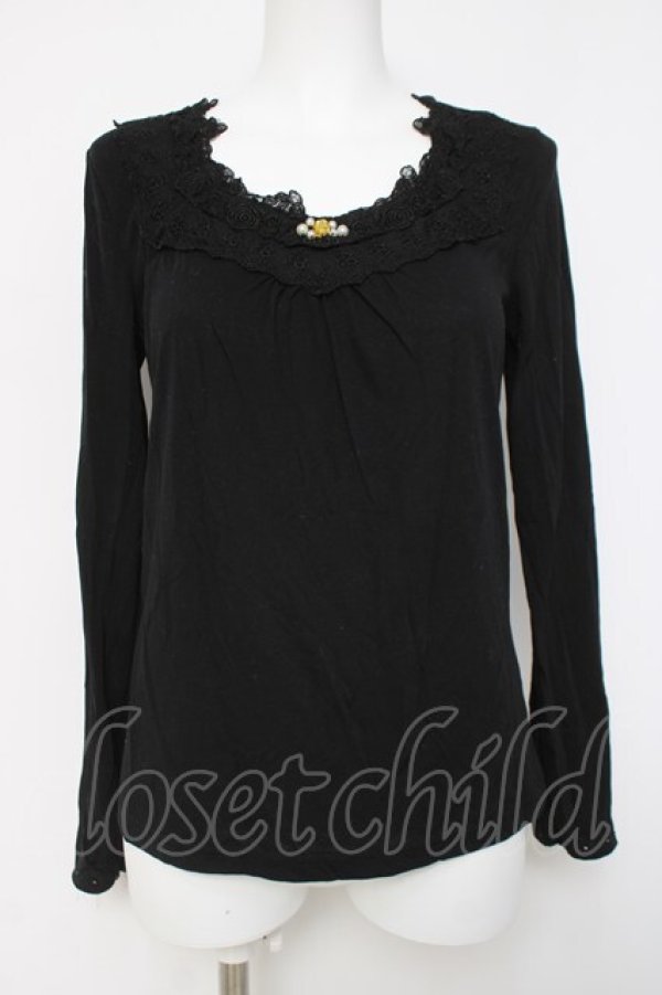 画像1: axes femme / 袖口2WAYインナーPO  黒 Y-26-04-09-086-AX-TO-SZ-ZY (1)