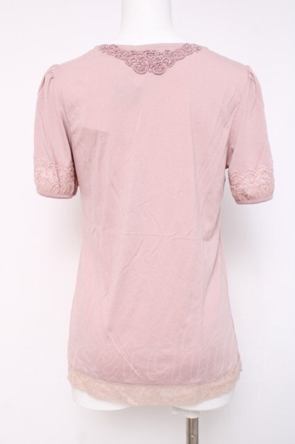 画像2: axes femme / レースデザインカットソー   Y-26-04-09-089-AX-TO-AS-ZY (2)